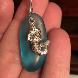 Mermaid beach glass necklace